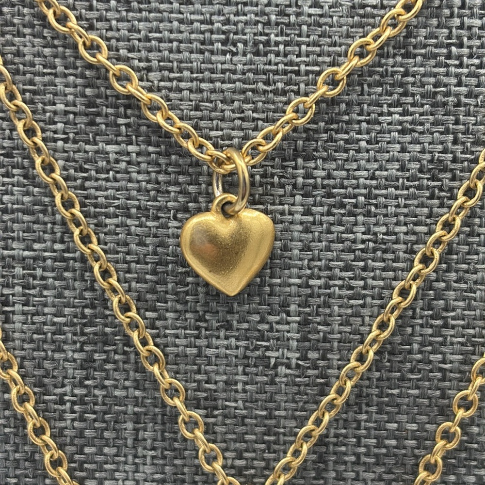Coach Gold Tone 3 Strand Necklace - Picture 5 of 6